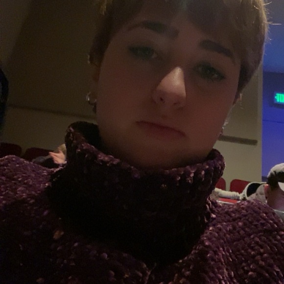 Knit turtleneck crop top - Picture 2 of 2